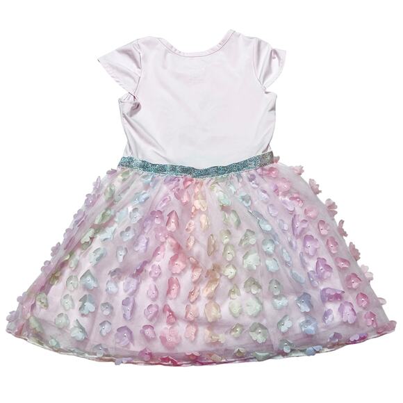 Disney Minnie Tutu Dress Girls 5T Tulle Rainbow Ballet Princess Fairy Flowers - Picture 2 of 6